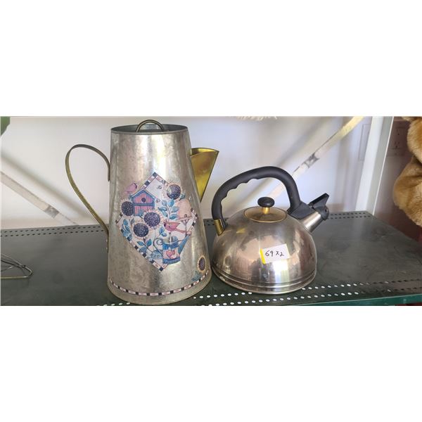 STAINLESS KETTEL AND WATERING CAN