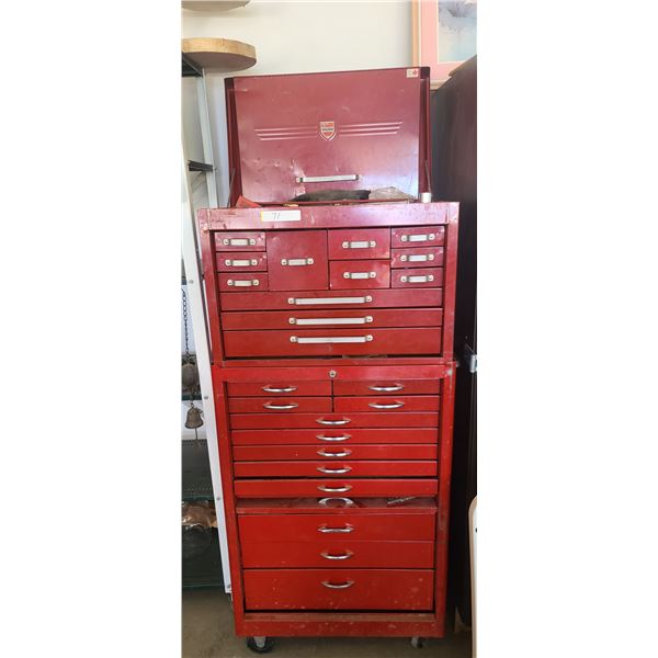 24 DRAWER TOOL BOX COMES WITH CONTENTS (MASTERCRAFT) PEASE SEE IMAGES FOR CONTENTS