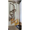 Image 1 : 21" AND 19" MEAT SAWS PLUS FIVE MEAT HOOKS