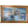 Image 1 : FRAMED HORSE PRINT - LUMEN WINTER - 45 1/2 X 29 1/2"