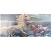 Image 5 : FRAMED HORSE PRINT - LUMEN WINTER - 45 1/2 X 29 1/2"