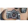 Image 2 : RICOH KR10 CAMERA WITH TELE PHOTO, WIDE ANGLE, TWO FLASH, TWO ROLLS OF FILM. TWO LENSES/OPTICS