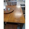 Image 8 : 36 X 54" HIGHTOP TABLE COMES WITH 18" LEAF EIGHT CHAIRS