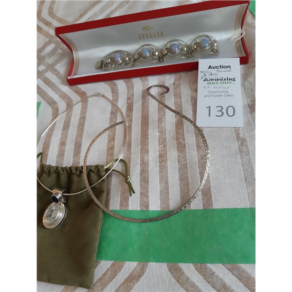 Juvenia Sterling Silver Bracelet, Sterling Silver Necklaces Cat A