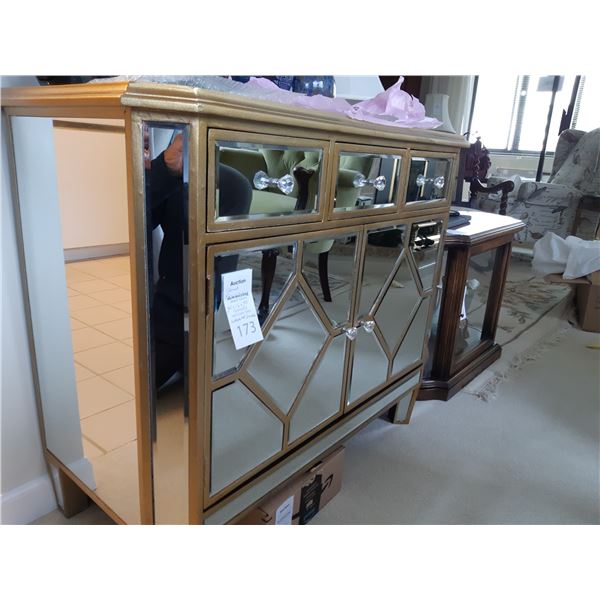 Mirrored Accent Cabinet Cat C