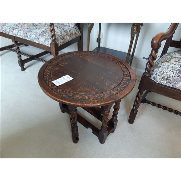 Antique Drop Leaf Side Table cat B