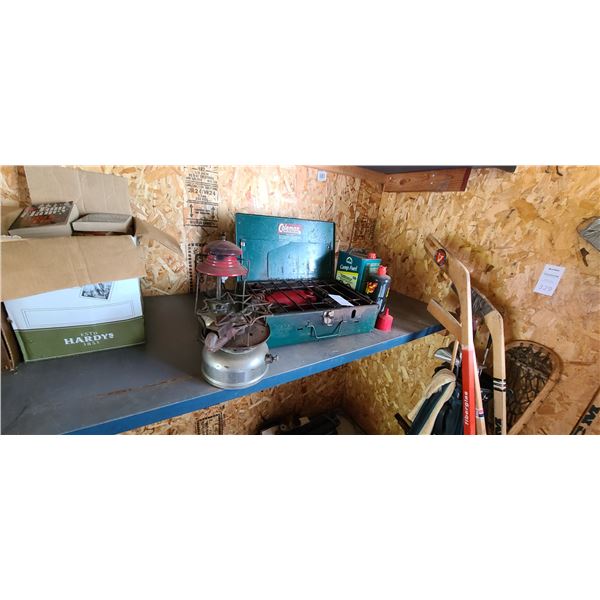 Coleman Grill, Heater, lantern cat E