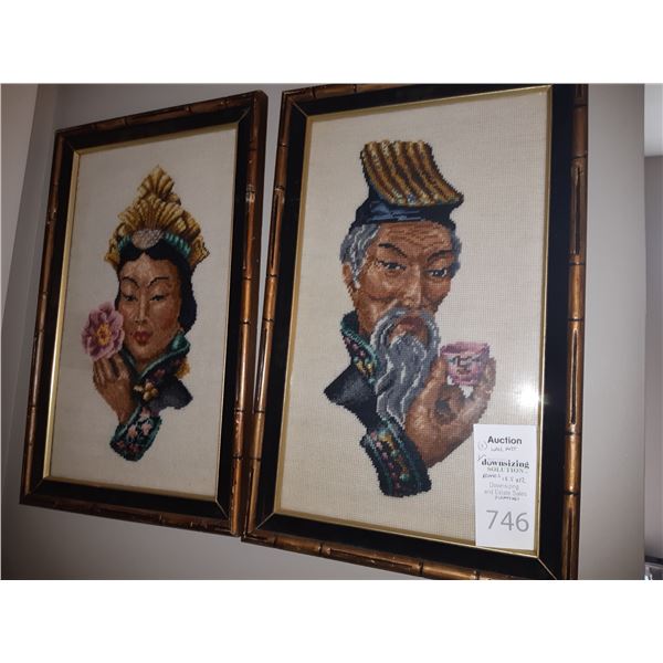 Framed Needlepoints at B