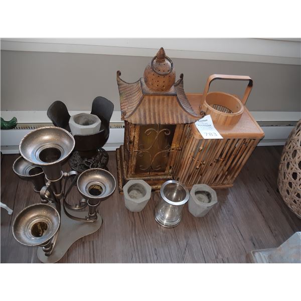 Asian Candle Holders Cat A