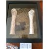 Image 1 : Shadow Box with Carved Bone Figurines Cat A