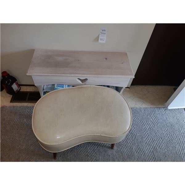 Bench,  Mid Century Modern Stool,  cat B