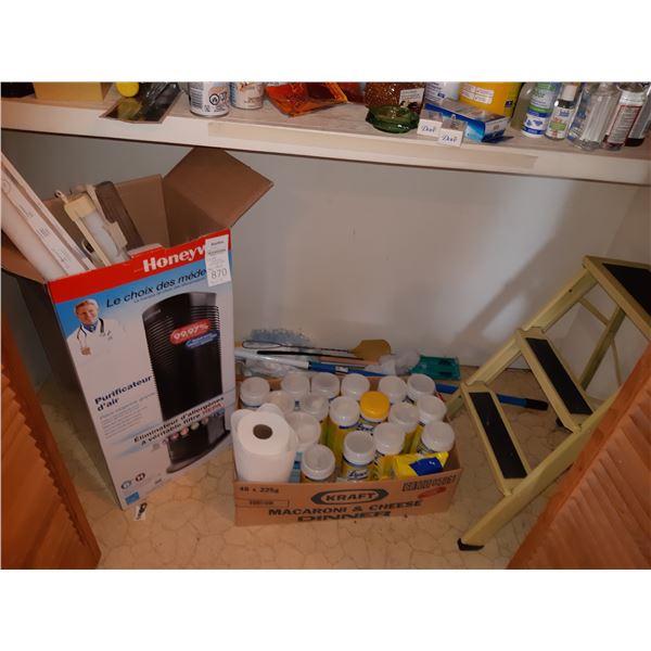 Step Stool, Lysol, Bulbs cat B