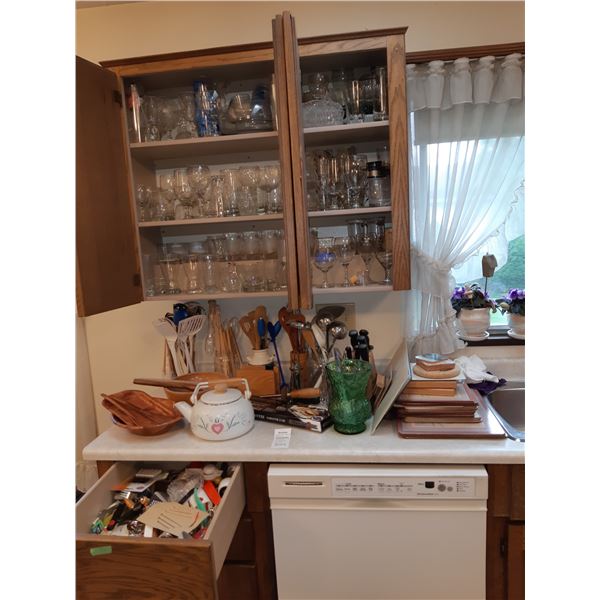 Assortment of Kitchen Utensils and Henckels Knives.  Cat A.