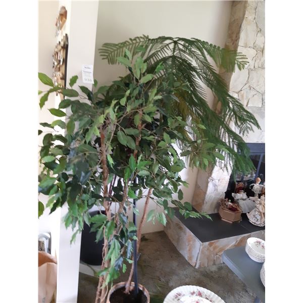 Norfolk Pine and Faux Plants Cat B