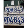 Image 2 : Vintage B.C. Licence Plates. Cat B