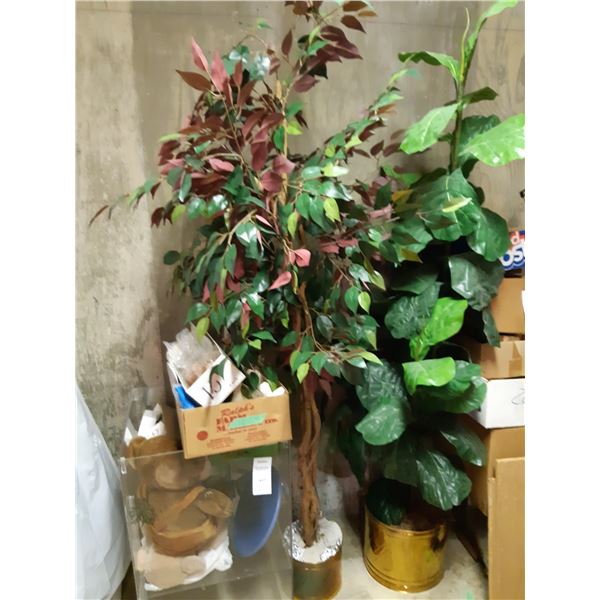 Artificial Plants & Clear Display Cubes. Cat C.