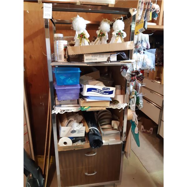 Assortment of Crafting and Decorative Materials. Cat C