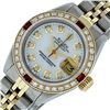 Image 3 : Rolex Ladies 2 Tone MOP Diamond & Ruby Datejust Wristwatch 26MM