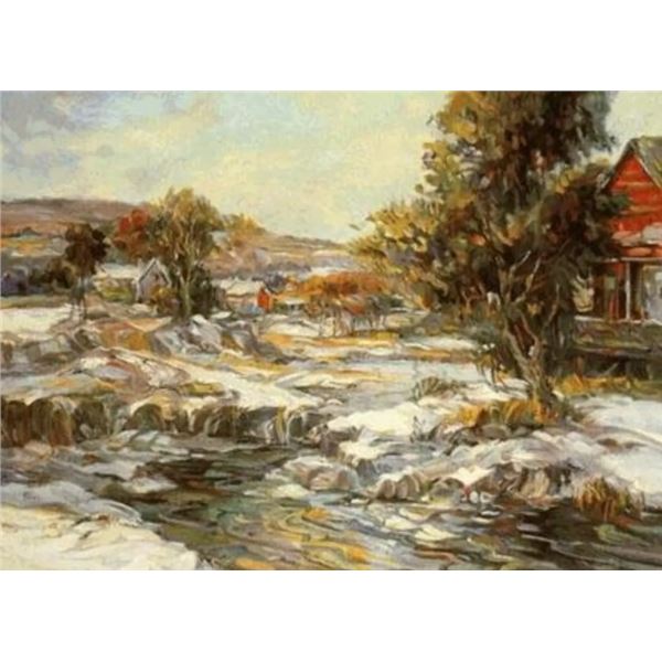 The Thaw by Henri Plisson on canvas