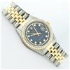 Image 3 : Rolex Mens 2 Tone Blue String VS Diamond Datejust Wristwatch