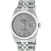 Image 2 : Rolex Mens Stainless Steel Slate Grey Index Datejust Jubilee Band Datejust Wrist