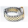 Image 5 : Rolex Mens 2 Tone Maroon Princess Cut Diamond Datejust Wristwatch