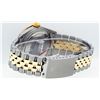 Image 8 : Rolex Mens 2 Tone Maroon Princess Cut Diamond Datejust Wristwatch