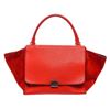 Image 1 : Celine Red Leather Medium Trapeze Tote Bag