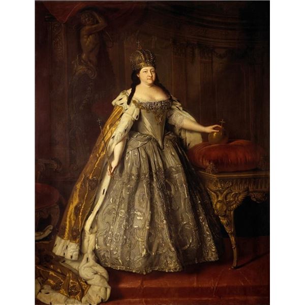 Louis Caravaque - Portrait of Empress Anna Ioannovna