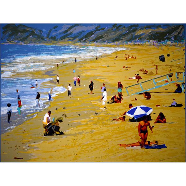 SANTA MONICA BEACH by Charles Lynn Bragg