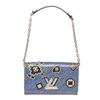 Image 1 : Louis Vuitton Blue Azteque Epi Leather Twist Chain Crossbody Bag