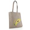 Image 1 : Fendi Logo Shopper Tote Printed Leather Neutral