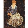 Image 1 : Egon Schiele - Portrait Of Edith Egon Schiele Sitting