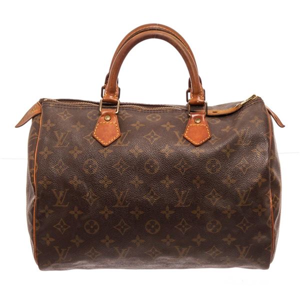 Louis Vuitton Brown Speedy 30cm Satchel Bag