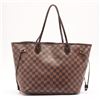 Image 2 : Louis Vuitton Damier Ebene Canvas Leather Neverfull MM Tote Bag