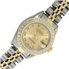 Image 2 : Rolex Ladies 2T Champagne Roman Datejust Wristwatch 26MM