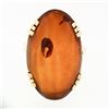 Image 4 : Vintage Large 14k Gold Oval Cabochon Natural Amber Bold Cocktail Statement Ring