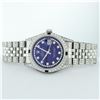 Image 8 : Rolex Mens Stainless Steel Blue String Diamond & Sapphire Datejust Wristwatch