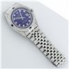 Image 9 : Rolex Mens Stainless Steel Blue String Diamond & Sapphire Datejust Wristwatch