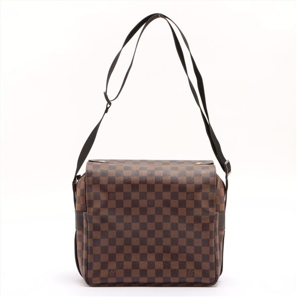 Louis Vuitton Damier Ebene Canvas Leather Naviglio Messenger Bag