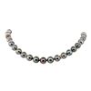 Image 1 : 0.50 ctw Diamond and Tahitian Pearl Necklace - 14KT Yellow Gold