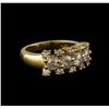 Image 1 : 14KT Yellow Gold 0.97 ctw Diamond Ring