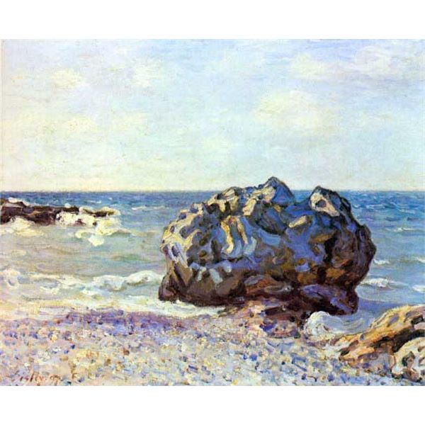 Alfred Sisley - Bay of Long-Country with Rock