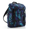 Image 1 : Prada Blue Printed Camo Tessuto Large Backpack