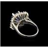 Image 3 : 14KT White Gold 3.11 ctw Tanzanite and Diamond Ring