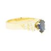 Image 1 : 1.30 ctw Blue Sapphire and Diamond Ring - 14KT Yellow Ring