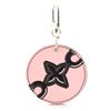 Image 2 : Louis Vuitton Pink Epi Leather Flower Print Illustre Round Keychain