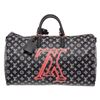 Image 1 : Louis Vuitton Black Monogram Canvas Leather Upside Down Keepall BandouliereDuffl