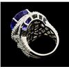 Image 3 : 13.82 Tanzanite and Diamond Ring - 14KT White Gold