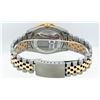 Image 5 : Rolex Mens 2 Tone Green Vignette Diamond Lugs Datejust Wristwatch